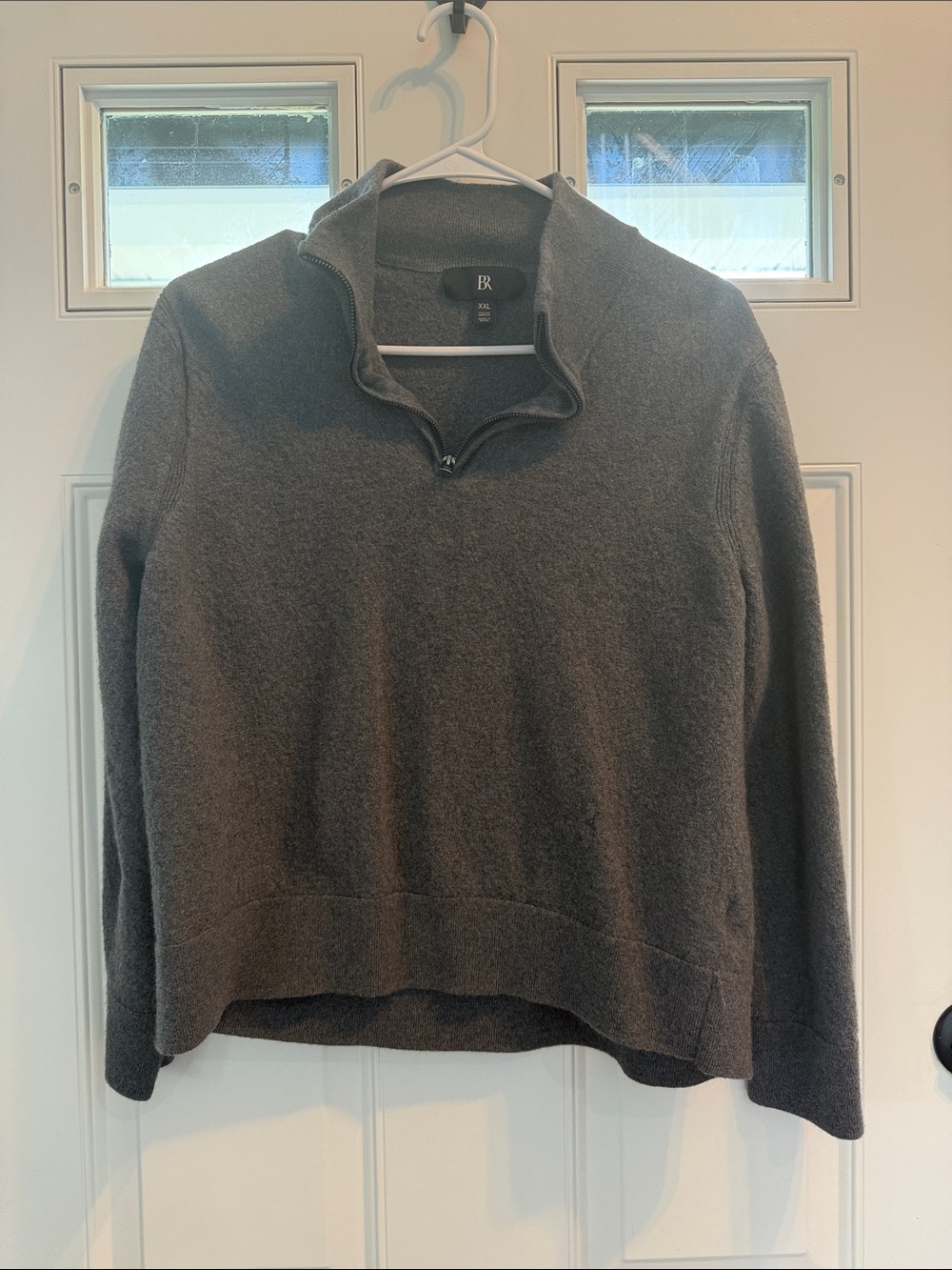 Banana Republic Charcoal Half-Zip Turtleneck Sweater
